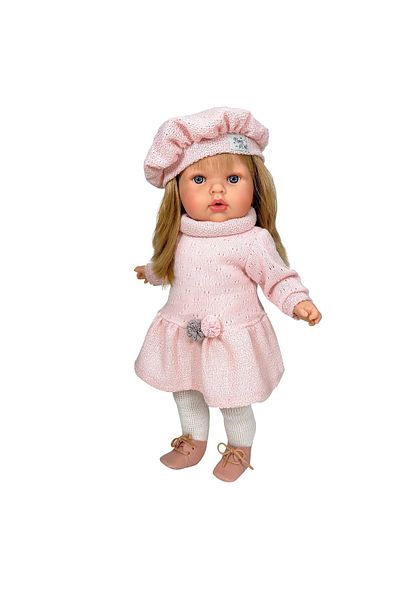 OEM Papusa Nines D'onil, Tita Lana, Cu Sunete, Cu Parul Blond, Cu Rochie Roz, Cu Miros De Vanilie, 45 Cm