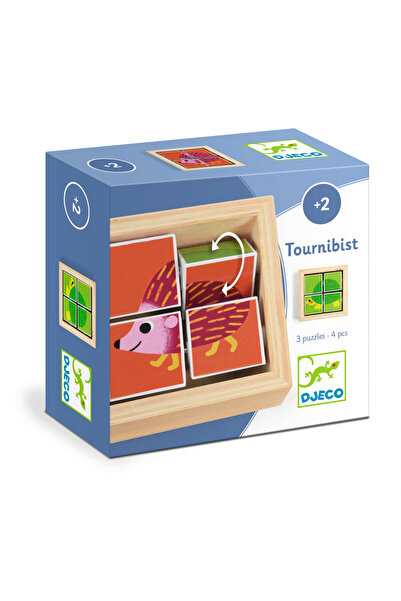 djeco Puzzle Forme Rotative Tournibist,
