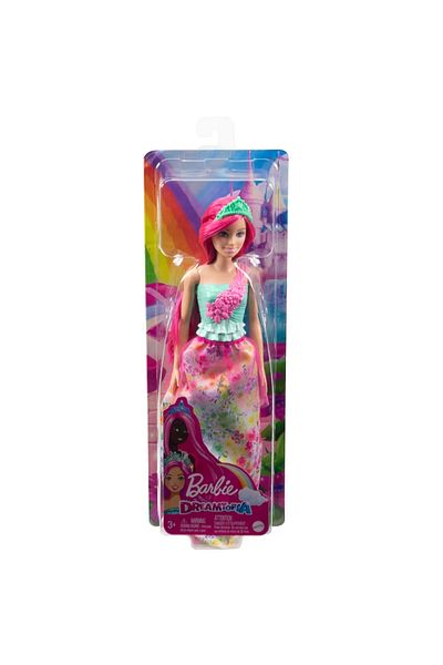 mattel Barbie Dreamtopia Princess Doll With Pink Hair