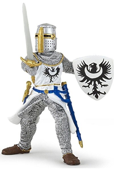 Papo Figurină Cavaler Alb cu Săbii 39946