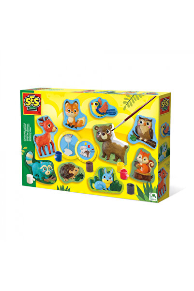 SES Creative Детски комплект с корнизи и рисуване на горски животни