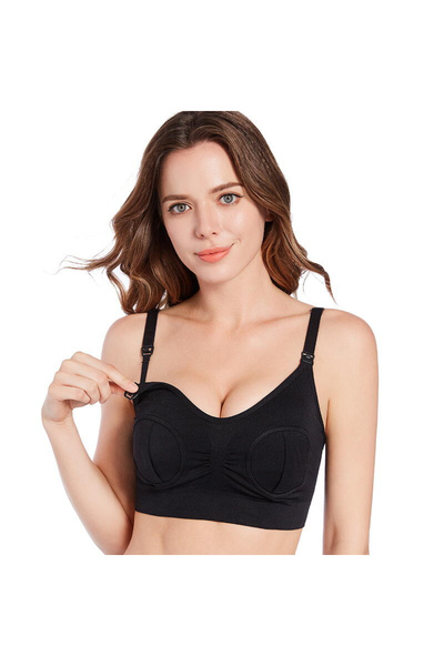 Bufnitel 2 In1 Bra - Nursing And Breast Pump Support (BLACK)