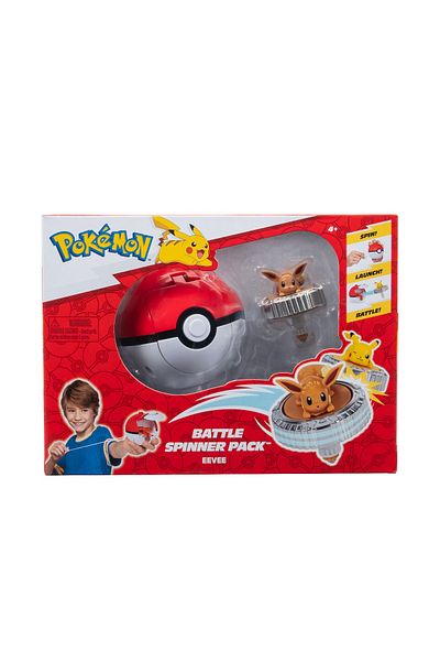 Pokemon - Set de joc Battle Spinner cu figurină, Eevee și Pok Ball