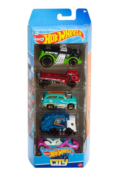 mattel Sada 5 autíček Hot Wheels City