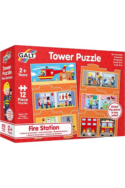 Galt Puzzle Vertical - Statia De Pompieri (12 PIESE)