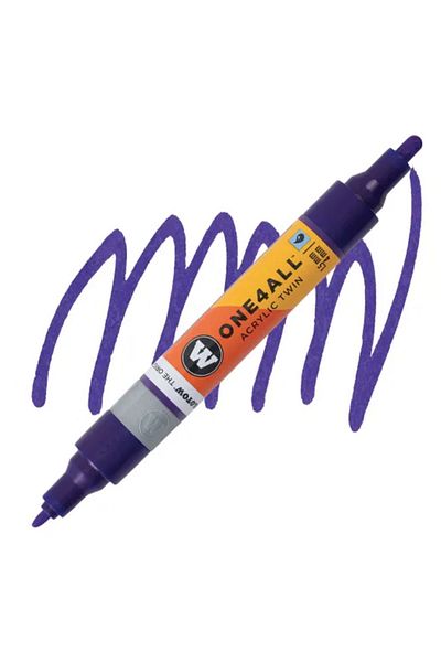Molotow Acrylic Paint Marker, Dual Tip 1.5 And 4 Mm, One4all, Twin Pumpmarkers, 48 ​​Colors