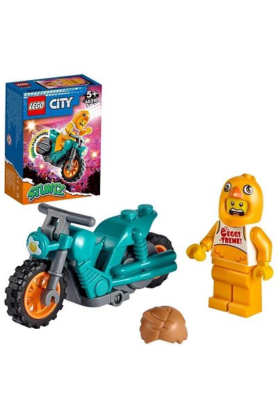 LEGO City Chicken Demonstration Motorcycle 60310 Building Set; Fun Cool Toy (10 Pieces)