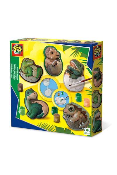SES Creative Sada na formování a malování dinosauřích vajec