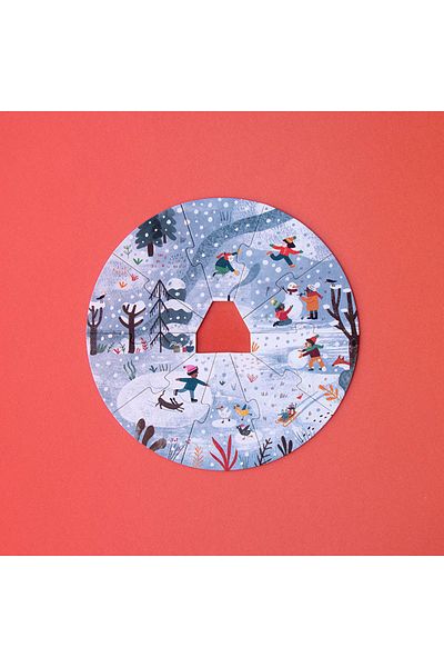 Londji Round Puzzle 4 Seasons, 10 Pieces