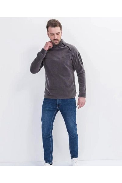 Bast10 Outdoor Fleece Ανδρικά Γυναικεία Unisex Zippered Kombat Tactical Pocket Fleece