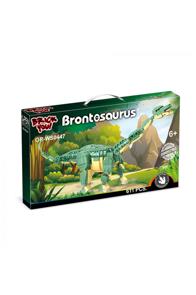 OEM Set de construcție Brontosaurus cu dinozaur de jucărie (611 piese)