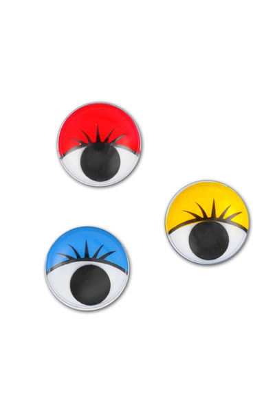 Meyco Set de globuri oculare colorate cu gene, 6 bucăți, 19 mm, accesorii de ...