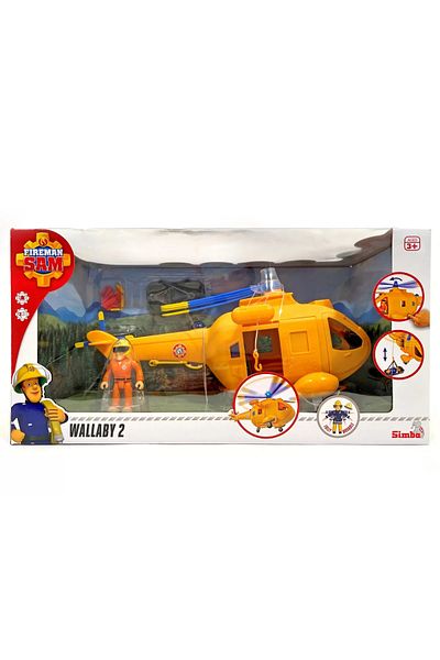 Simba Fireman Sam The Wallaby Helicopter With Tom Figure