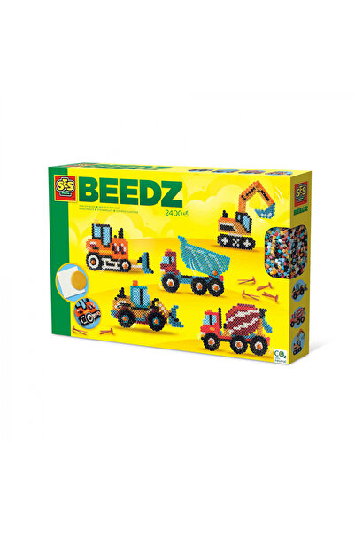 SES Creative Σετ Δημιουργίας για Παιδιά Beedz - Οχήματα Εργοταξίου με Χάντρες...