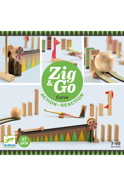 OEM Zig and Go Djeco, set de constructie cu 27 piese, Bila cea mai mare