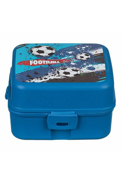 Micostore Children's Compartmented Casserole, Football, 1100 Ml, School Lunch Box, For Lunch