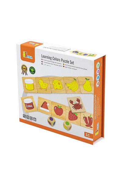 Viga Toys Wooden Matching Puzzle, Learning Colors,