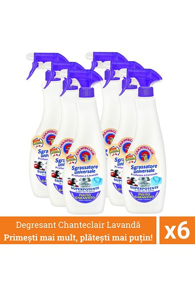 chante clair Promo Pack 6 X Chanteclair Universal Degreaser Lavender, Spray, 600 ml