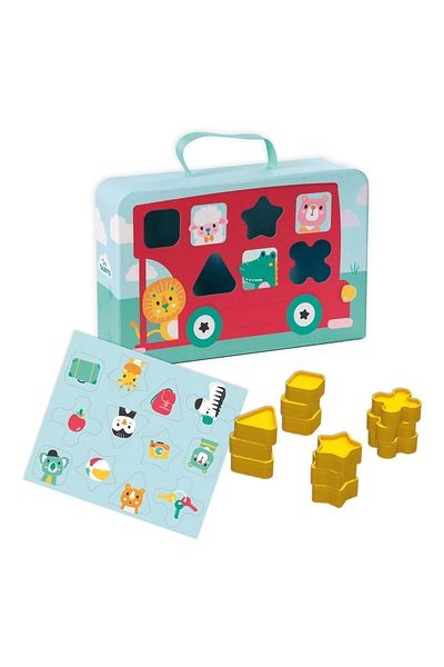 SES Creative Toy - Shape Sorter Bus Suitcase