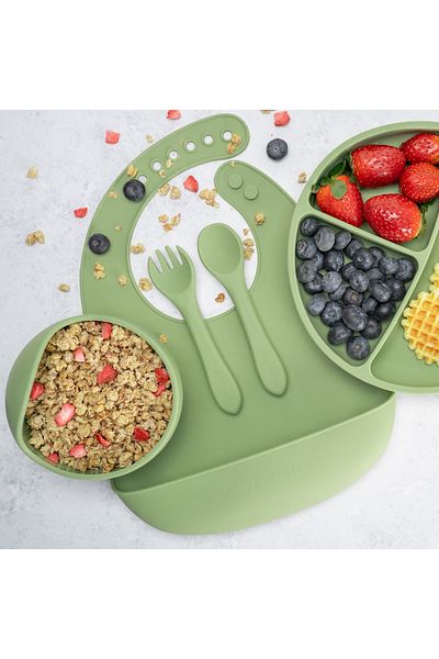 APPEKIDS Set Diversificare, , 100% Silicon, Classic - Raw Green