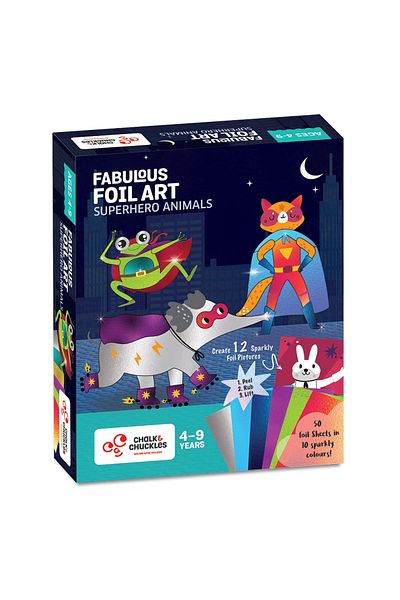 Chalk and Chuckles Foil Art - Superheroes