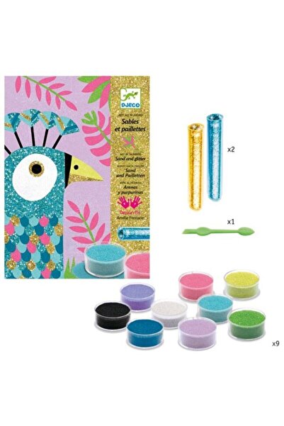 djeco Рисуване с пясък / Ослепителни птици