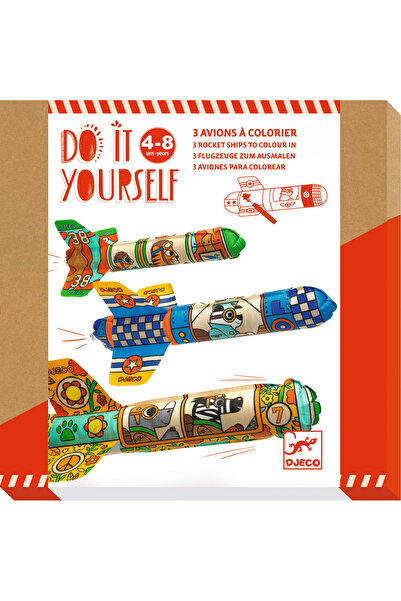 djeco Set Diy , Avioane - Jucarie Educativa Pentru Copii