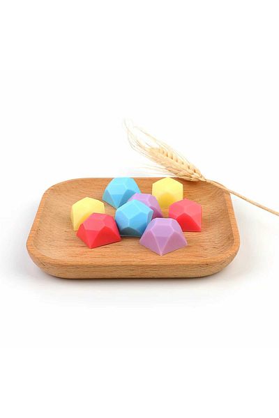 Micostore Silicone Mold For Chocolates, Jellies, Diamante Model, 18 Cavities, 18 X 9.5 Cm