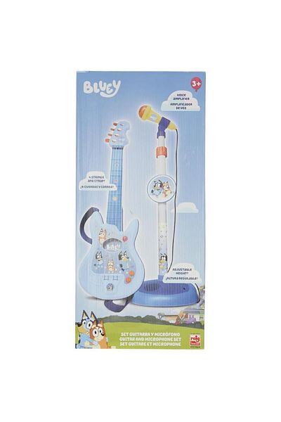 Reig Musicales Toy Guitar and Microphone Set, Bluey