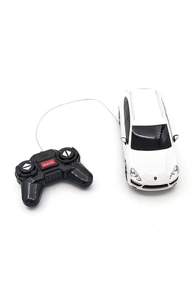 Rastar REMOTE CONTROL CAR PORSCHE CAYENNE TURBO WHITE 1 TO 24 SCALE