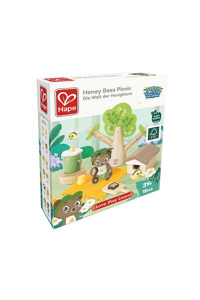 Hape Wooden Toy - Honey Bee Picnic (14 PIECES)