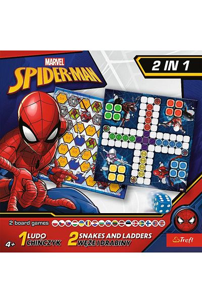 Trefl Joc spiderman 2in1 ludo si serpisori scari