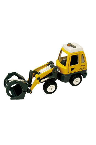 Goki Vehicul de construcții de jucărie cu sunete și lumini, 16-18 cm, încărcă...