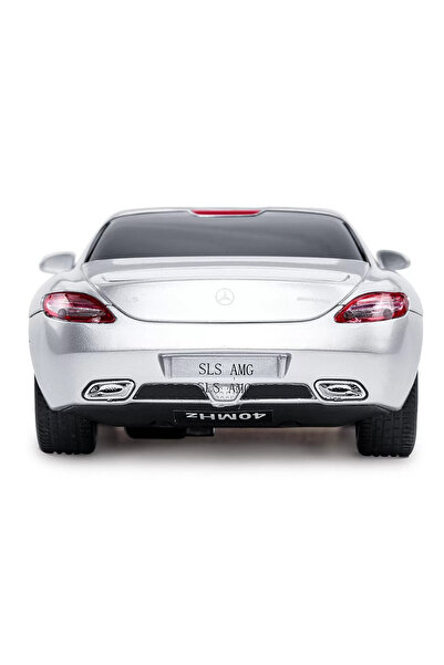 Rastar AUTO NA DÁLKOVÉ OVLÁDÁNÍ MERCEDES-BENZ SLS AMG STŘÍBRNÉ MĚŘÍTKO 1 DO 24