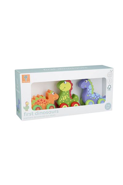 Orange Tree Toys Οι Πρώτοι μου Δεινόσαυροι - Σετ Παιχνιδιών με Ρόδες,