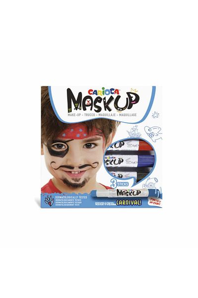 CARIOCA Face Painting Colors, Face Painting, Mask Up Carnival, 3 Pencils / Set