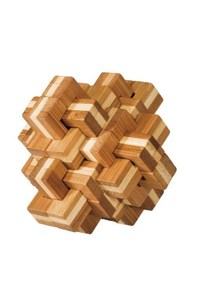 Fridolin Joc logic IQ din lemn bambus Ananas 3D