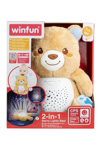 WINFUN Teddy Bear Projector and Night Light for Babies,