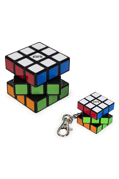 SPIN MASTERR Set cub rubik 3x3 clasic si breloc originale