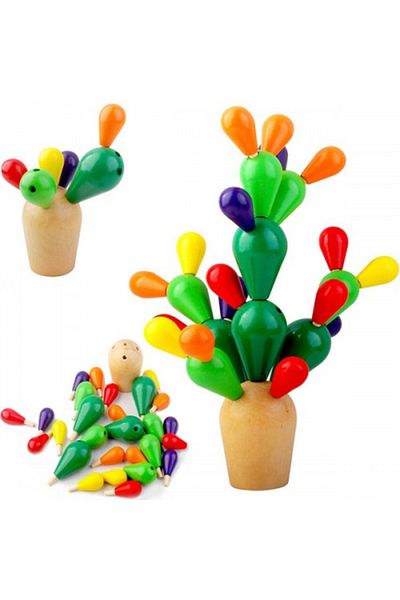 Micostore Cactus - Wooden Construction and Balance Game