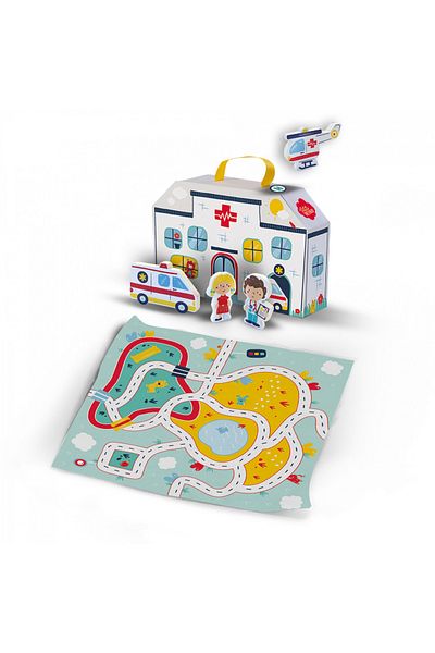 SES Creative Toy - Hospital Set With Suitcase And Mattress