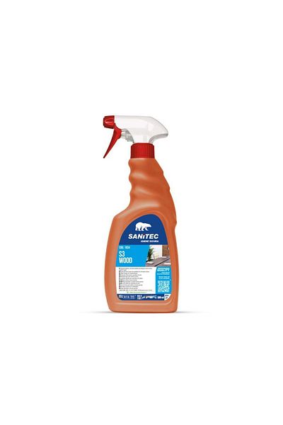 SANITEC Mobile Solution With Spray, 500 Ml, S3 Wood,