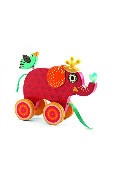 djeco Jucarie De Tras Elefantul Indy