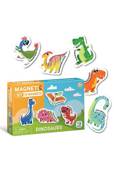 Dodo Magnet Set - Dinosaurs - Educational Toy For Children