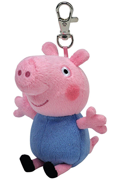 TY Μπρελόκ Plus 8,5εκ. Σκούφος Bellies Πέππα το Γουρουνάκι Τζορτζ