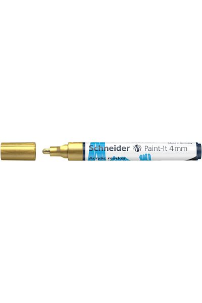 SCHNEIDER Acrylic Paint Marker, Round Tip 4 Mm, Paint-it 320, , 18 Colors