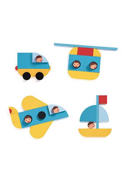 djeco Ze Geovroom , Joc De Construit Cu Piese Geometrice