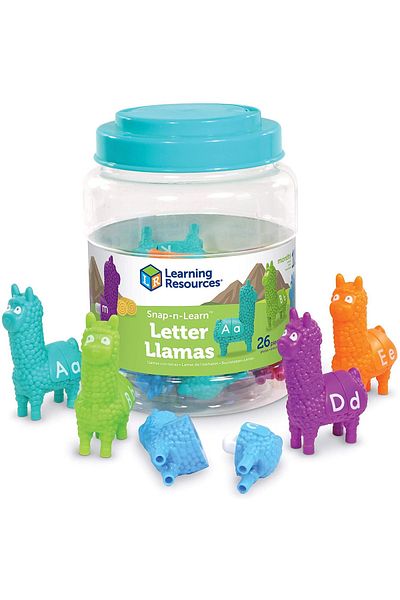 Learning Resources Lame cu litere - Set figurine cu litere mari si mic de tiper