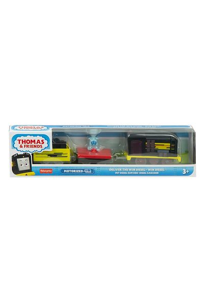 mattel Thomas Diesel Engine Locomotive With 2 Carriages