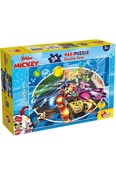 Lisciani Coloring Puzzle - Mickey On The Run (24 PIECES)